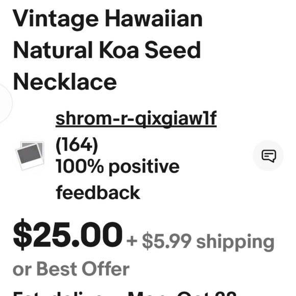 Vintage Hawaiian Natural Koa Seed Necklace 50 Long New /WTag Priced By Each - Picture 10 of 10
